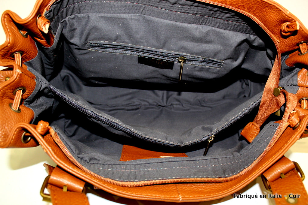 Sac à main cuir Agate - Valencia Paris