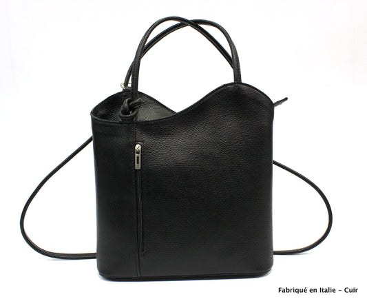 Alizé sac à dos en cuir pour femme & sac porté épaule - Valencia paris