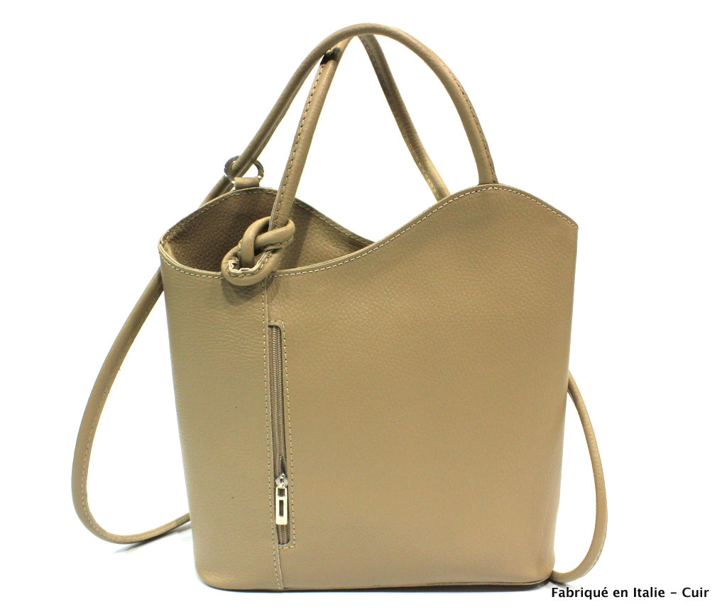 Alizé sac à dos en cuir pour femme & sac porté épaule - Valencia paris