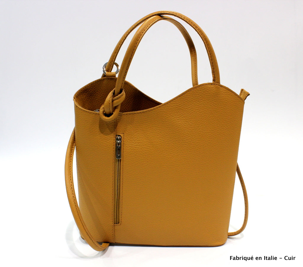 Alizé sac à dos en cuir pour femme & sac porté épaule - Valencia paris