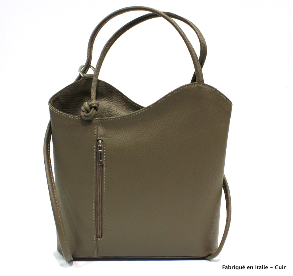 Alizé sac à dos en cuir pour femme & sac porté épaule - Valencia paris