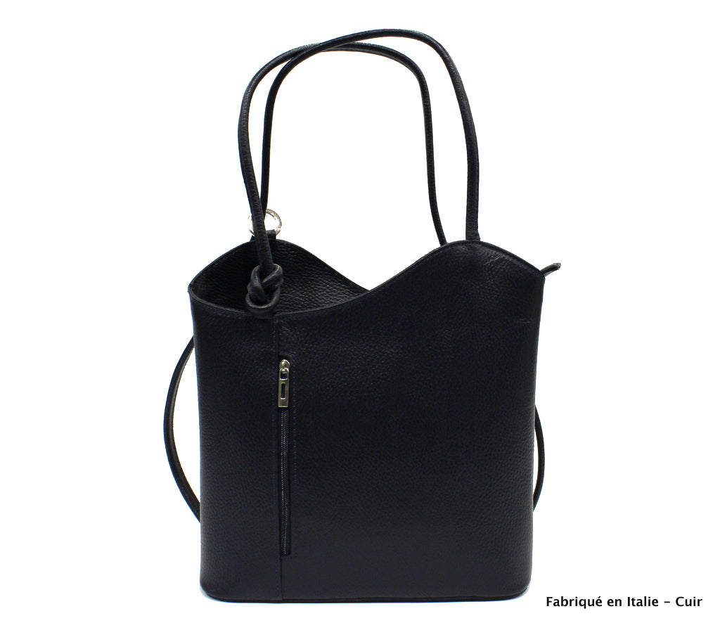 Alizé sac à dos en cuir pour femme & sac porté épaule - Valencia paris