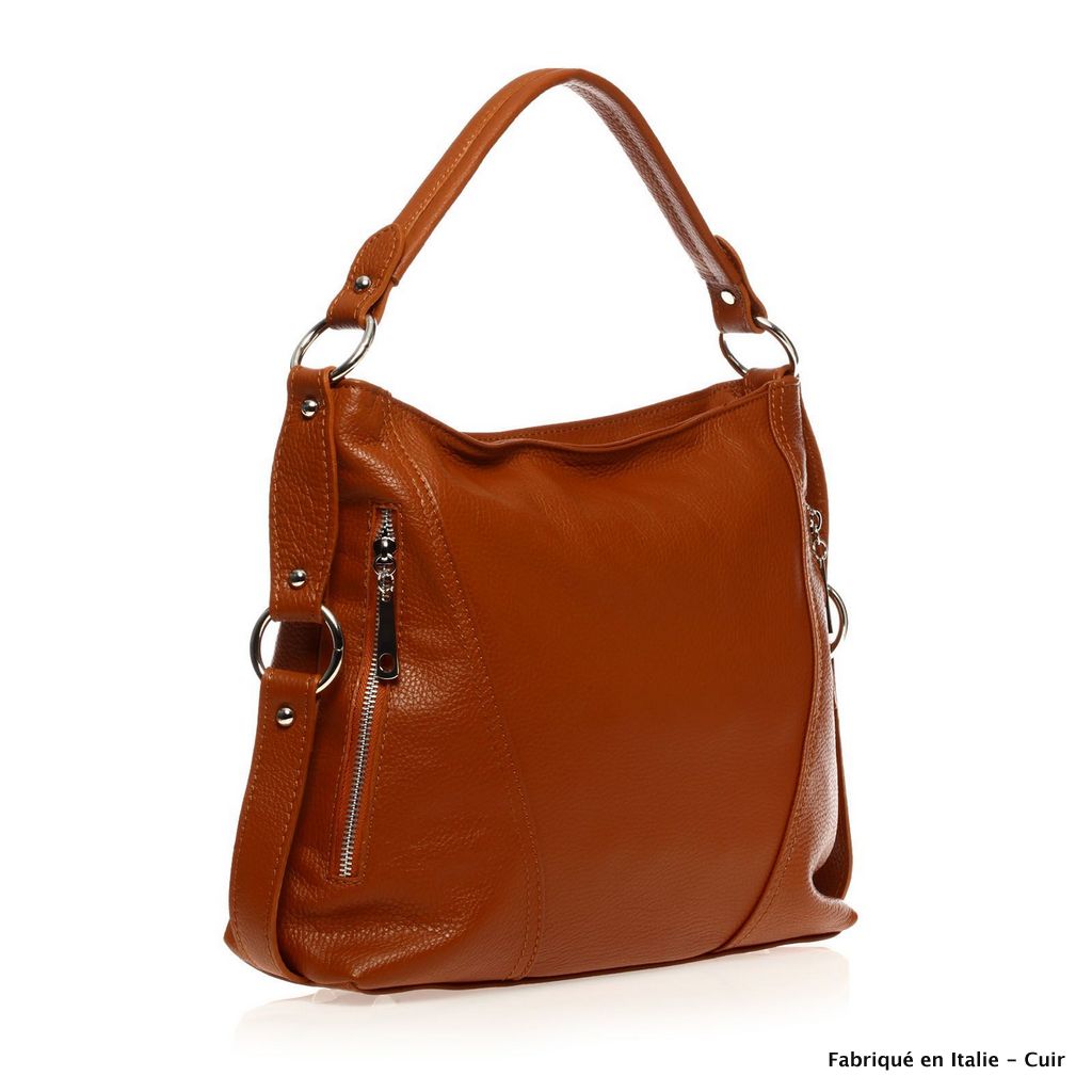 Sac porté épaule en cuir Ariane - Valencia Paris