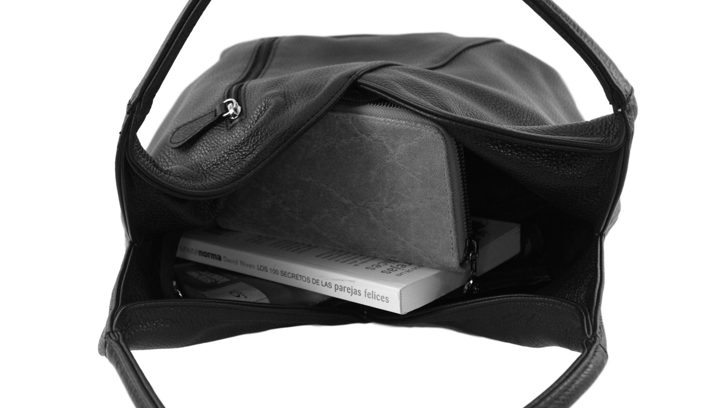 Sac porté épaule en cuir Brigitte - Valencia Paris