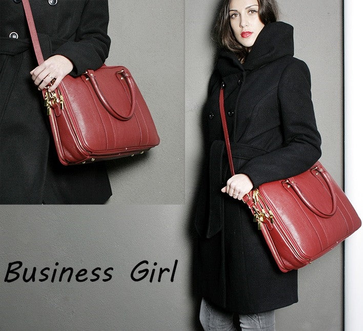 Sac porte documents en cuir Dominique - Valencia Paris