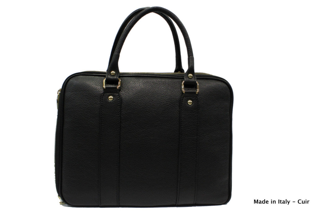 Sac porte documents en cuir Dominique - Valencia Paris