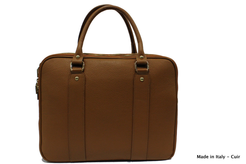 Sac porte documents en cuir Dominique - Valencia Paris