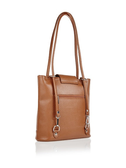 Sac à dos et sac bandoulièreen cuir Edith - Valencia Paris