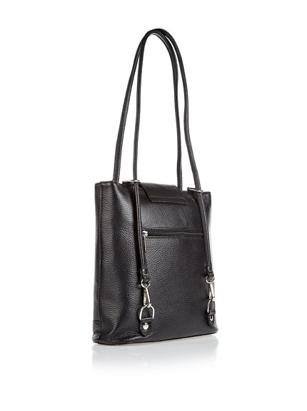 Sac à dos et sac bandoulièreen cuir Edith - Valencia Paris