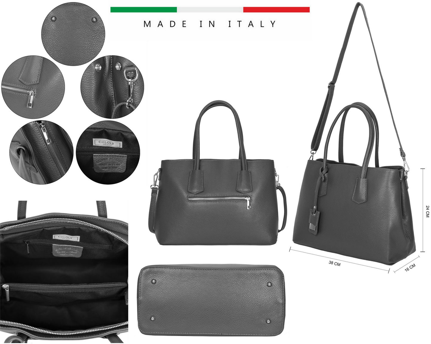 Sac à main en cuir Nancy - VALENCIA PARIS