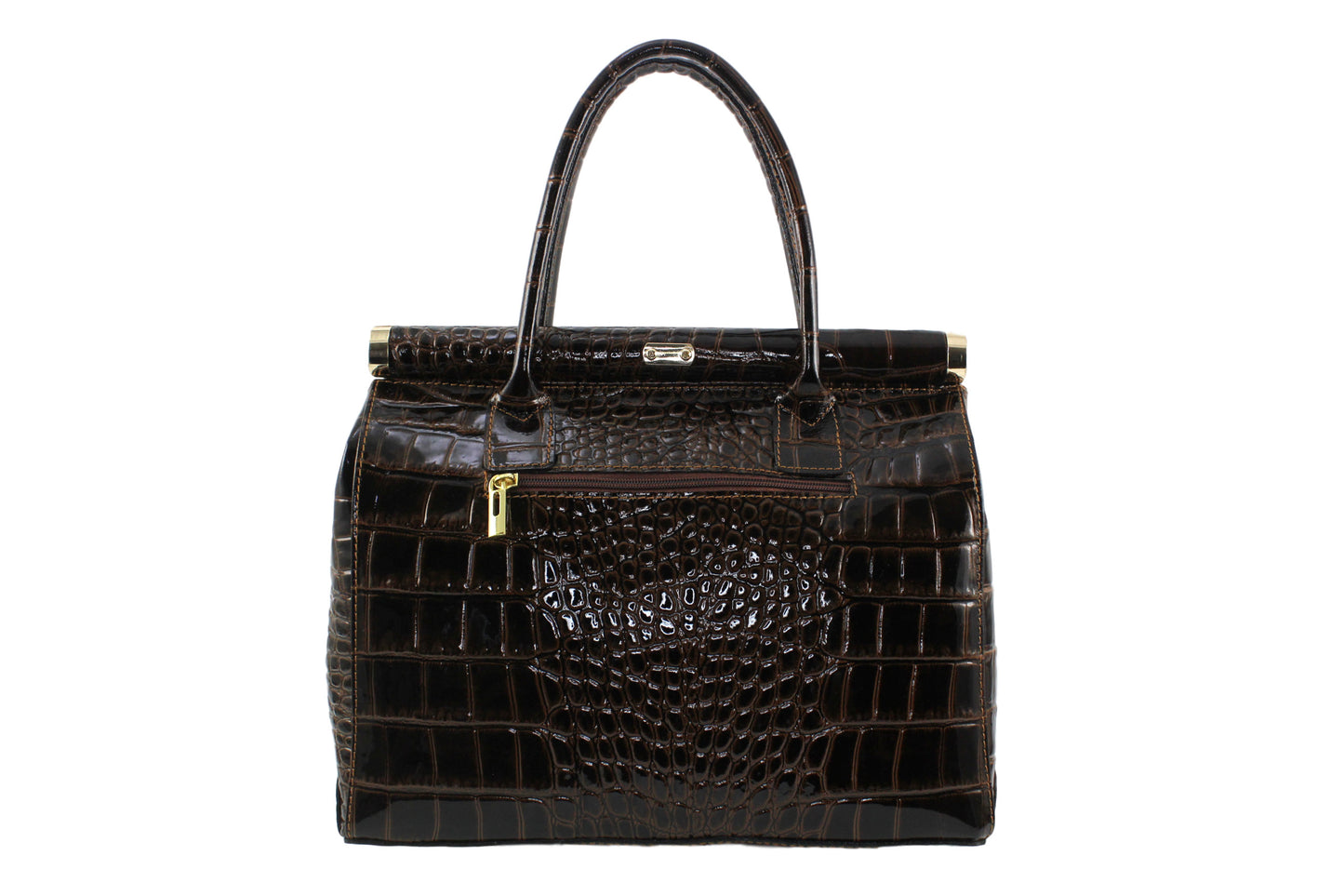 Sac à main en cuir imprimé croco Rafaëlle - Valencia Paris