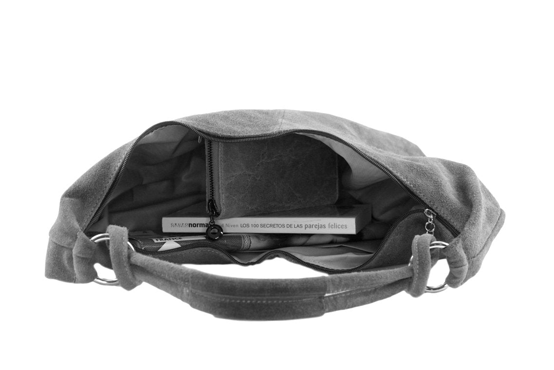 Sac porté épaule femme en daim Jade - VALENCIA PARIS