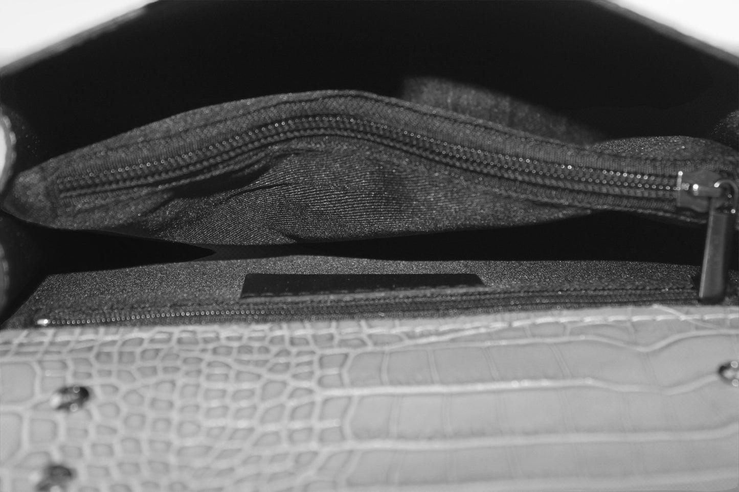 Sac bandoulière cuir imprimé croco femme Alexandrine - Valencia Paris