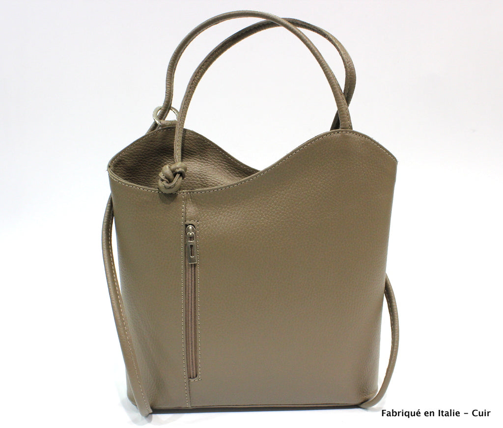 Alizé sac à dos en cuir pour femme & sac porté épaule - Valencia paris