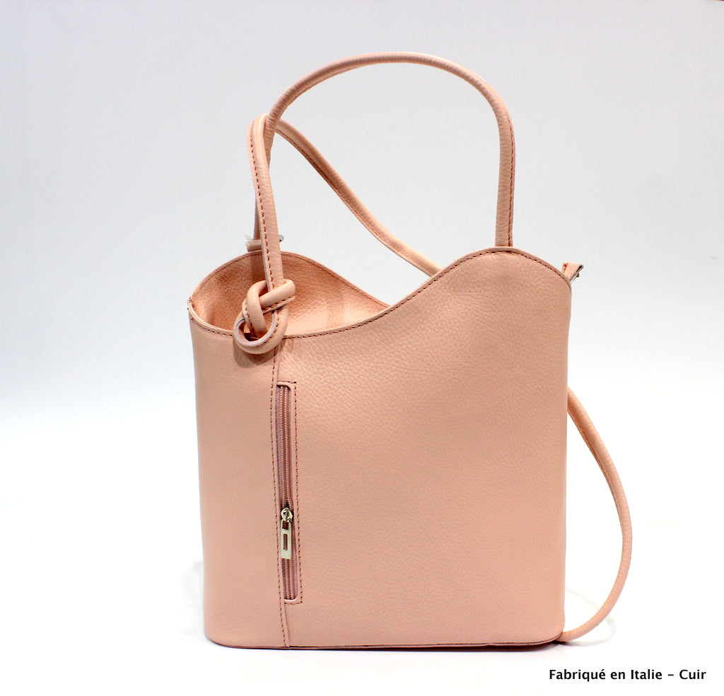 Alizé sac à dos en cuir pour femme & sac porté épaule - Valencia paris