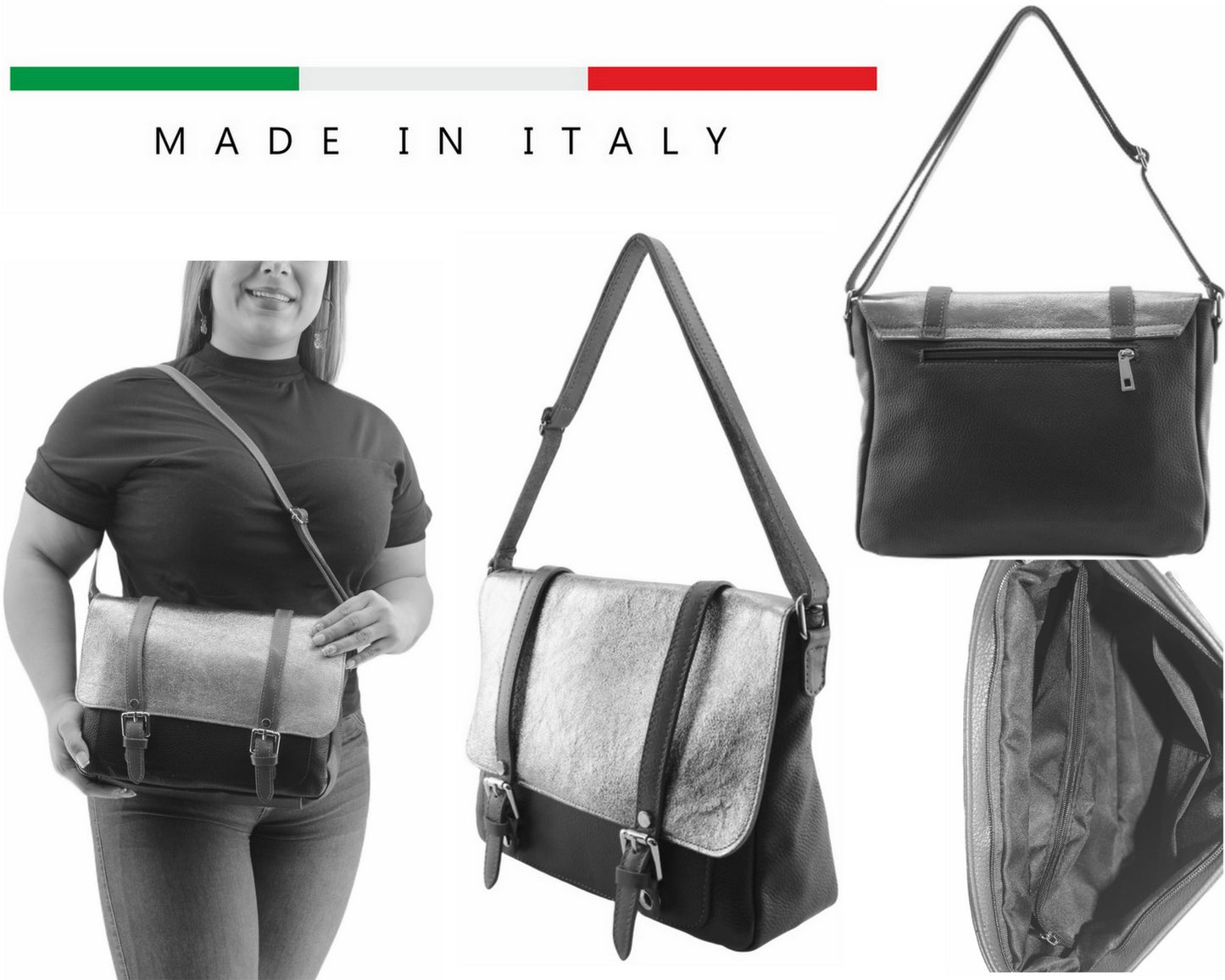 Sac bandoulière en cuir Bali - VALENCIA PARIS