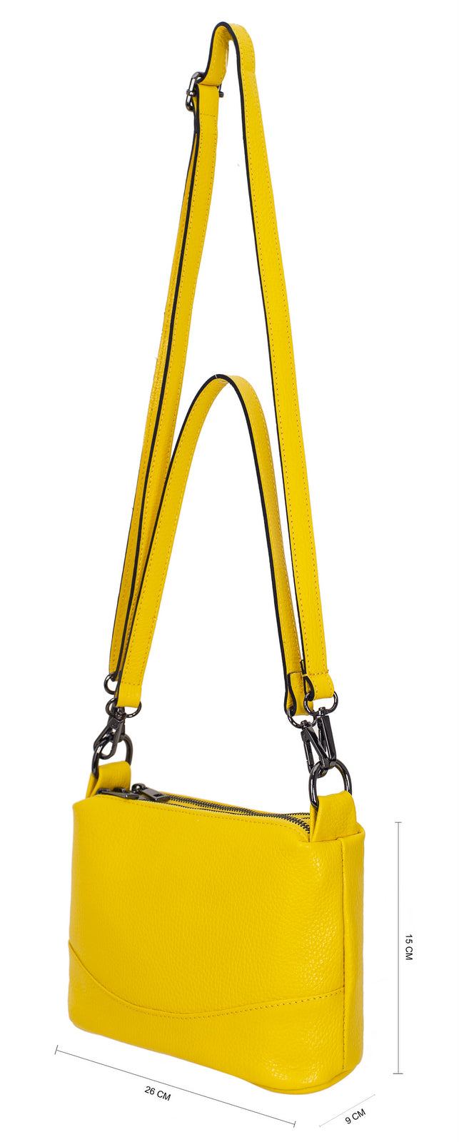 Sac bandoulière en cuir femme Camille - Valencia Paris