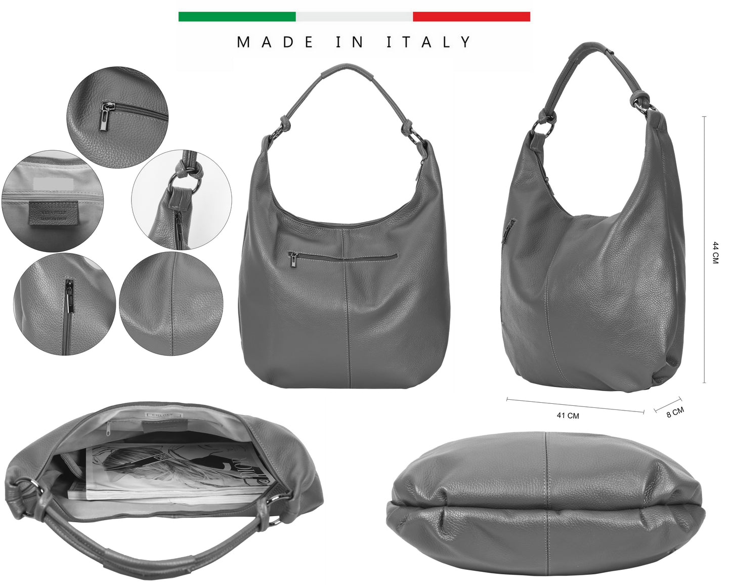 Sac cuir portée épaule Carole - Valencia Paris