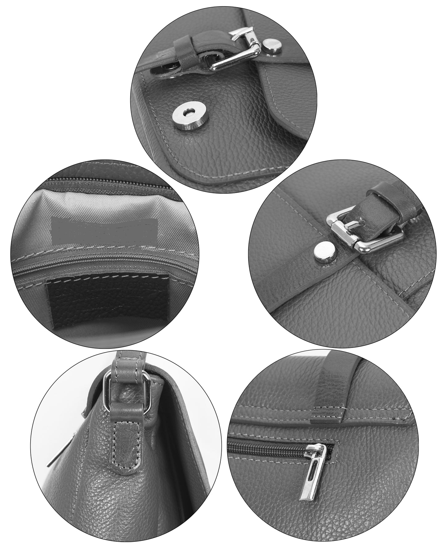 Sac bandoulière en cuir pour femme Colette - Valencia Paris