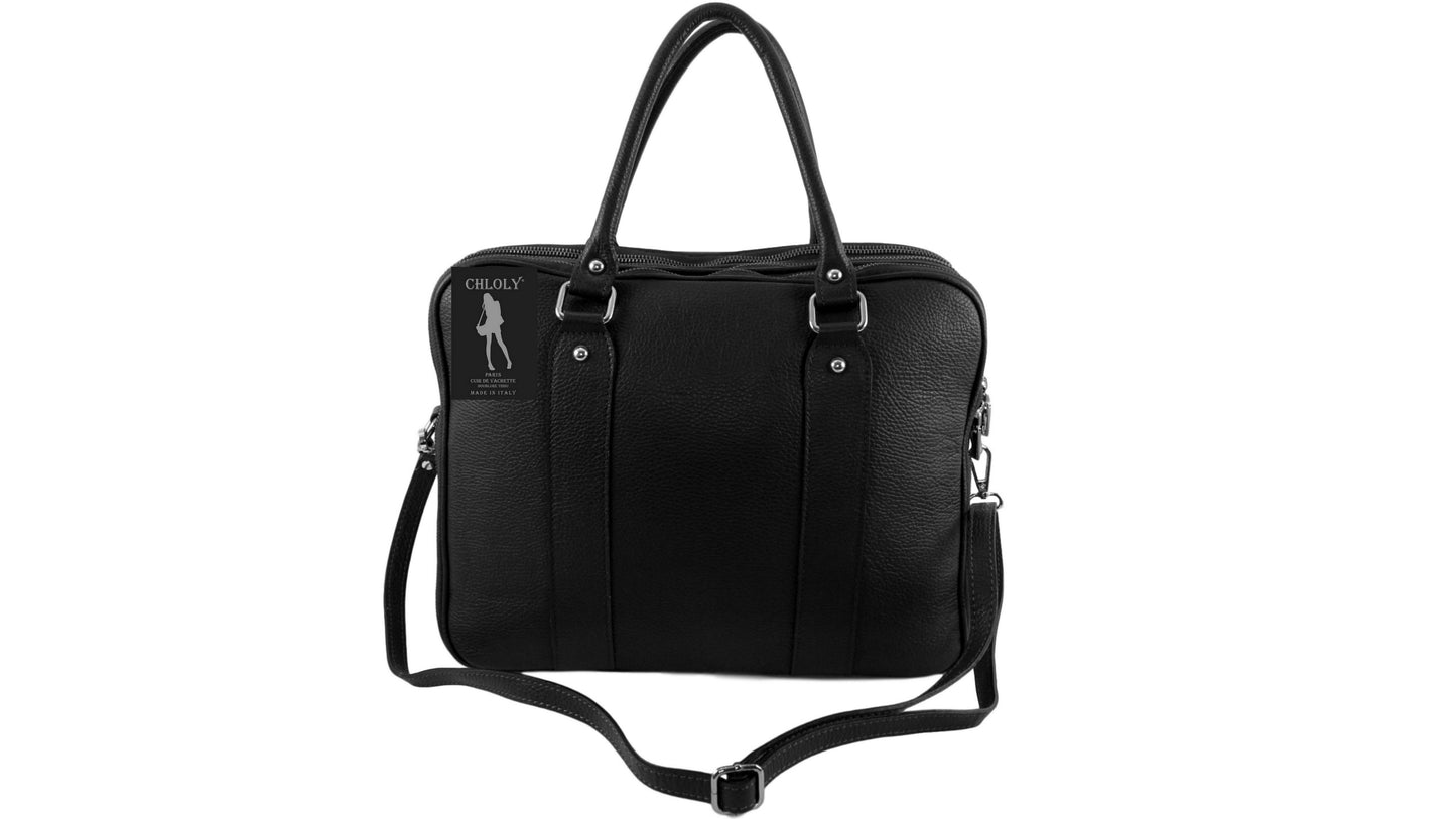 Sac porte documents en cuir Dominique - Valencia Paris