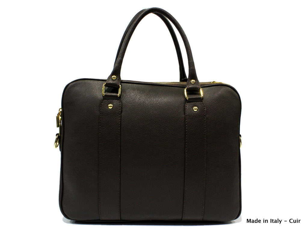 Sac porte documents en cuir Dominique - Valencia Paris