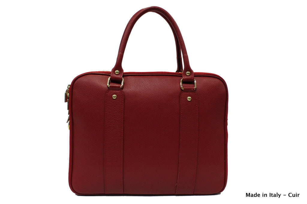 Sac porte documents en cuir Dominique - Valencia Paris