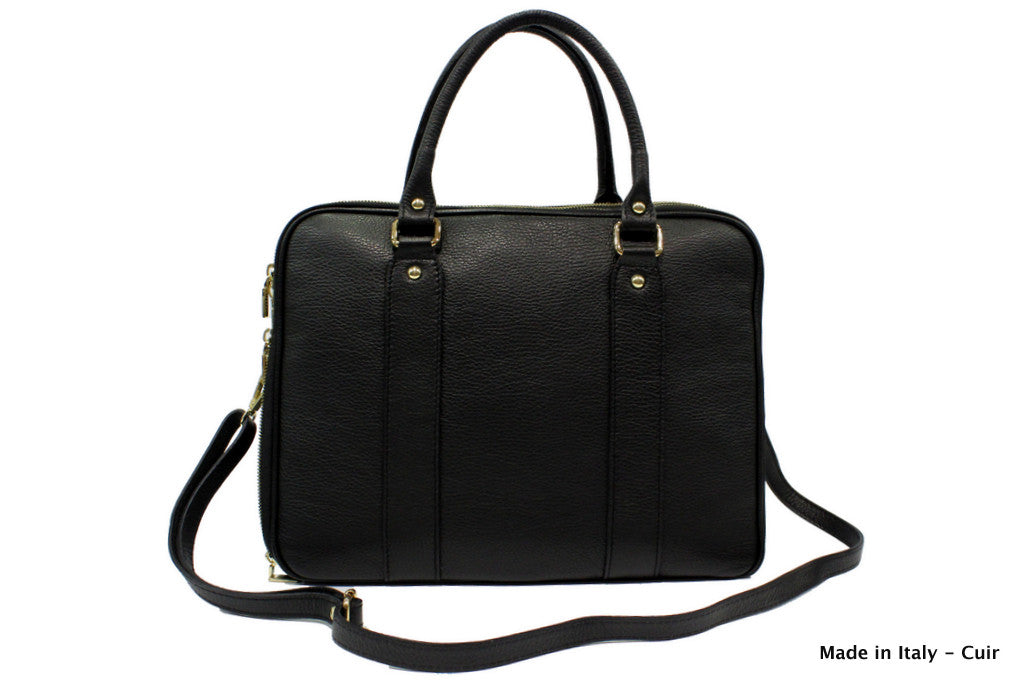 Sac porte documents en cuir Dominique - Valencia Paris