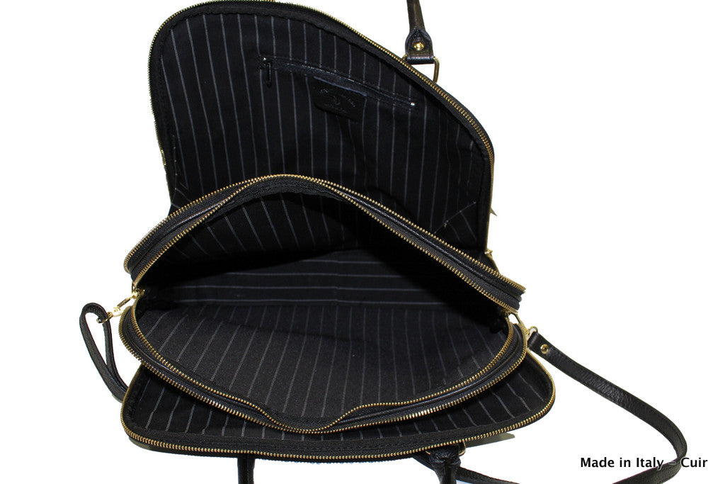 Sac porte documents en cuir Dominique - Valencia Paris