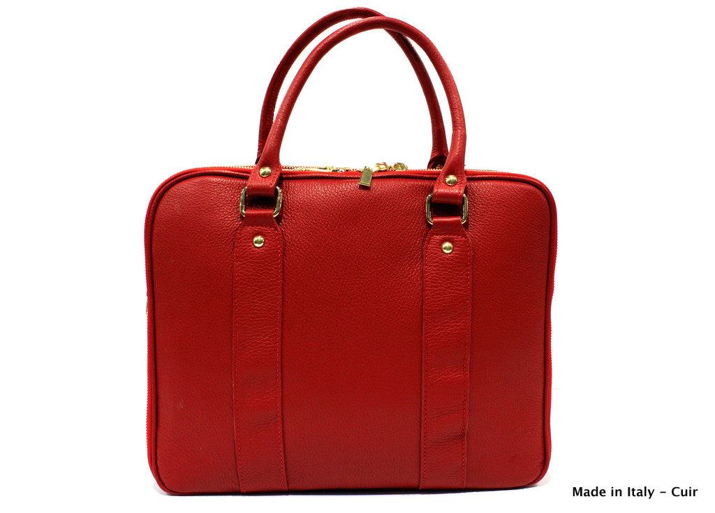 Sac porte documents en cuir Dominique - Valencia Paris