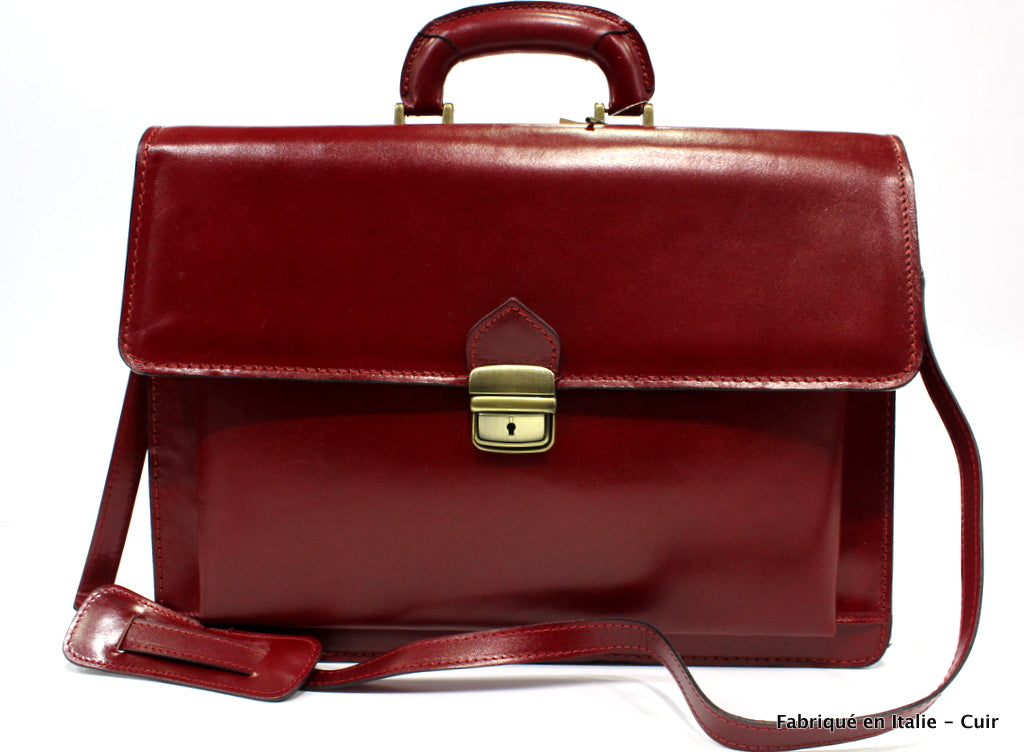 Porte document en cuir Giancarlo mixte - VALENCIA PARIS