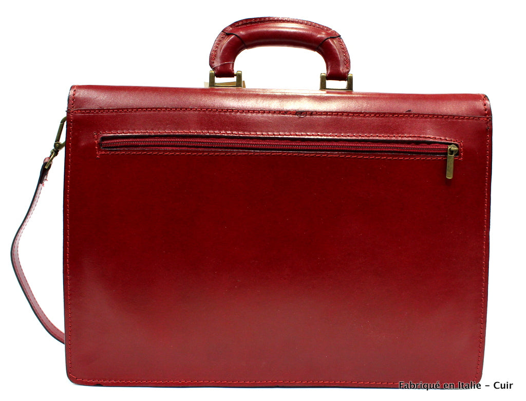 Porte document en cuir Giancarlo mixte - VALENCIA PARIS