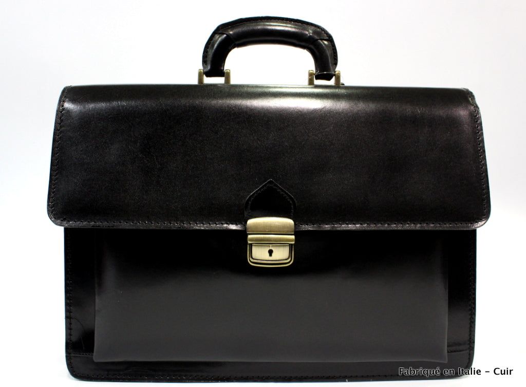 Porte document en cuir Giancarlo mixte - VALENCIA PARIS