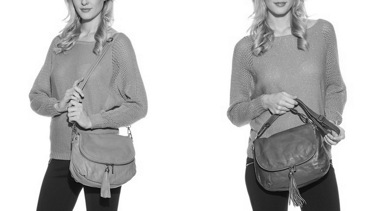 Sac bandoulière en cuir souple Juliette - Valencia Paris