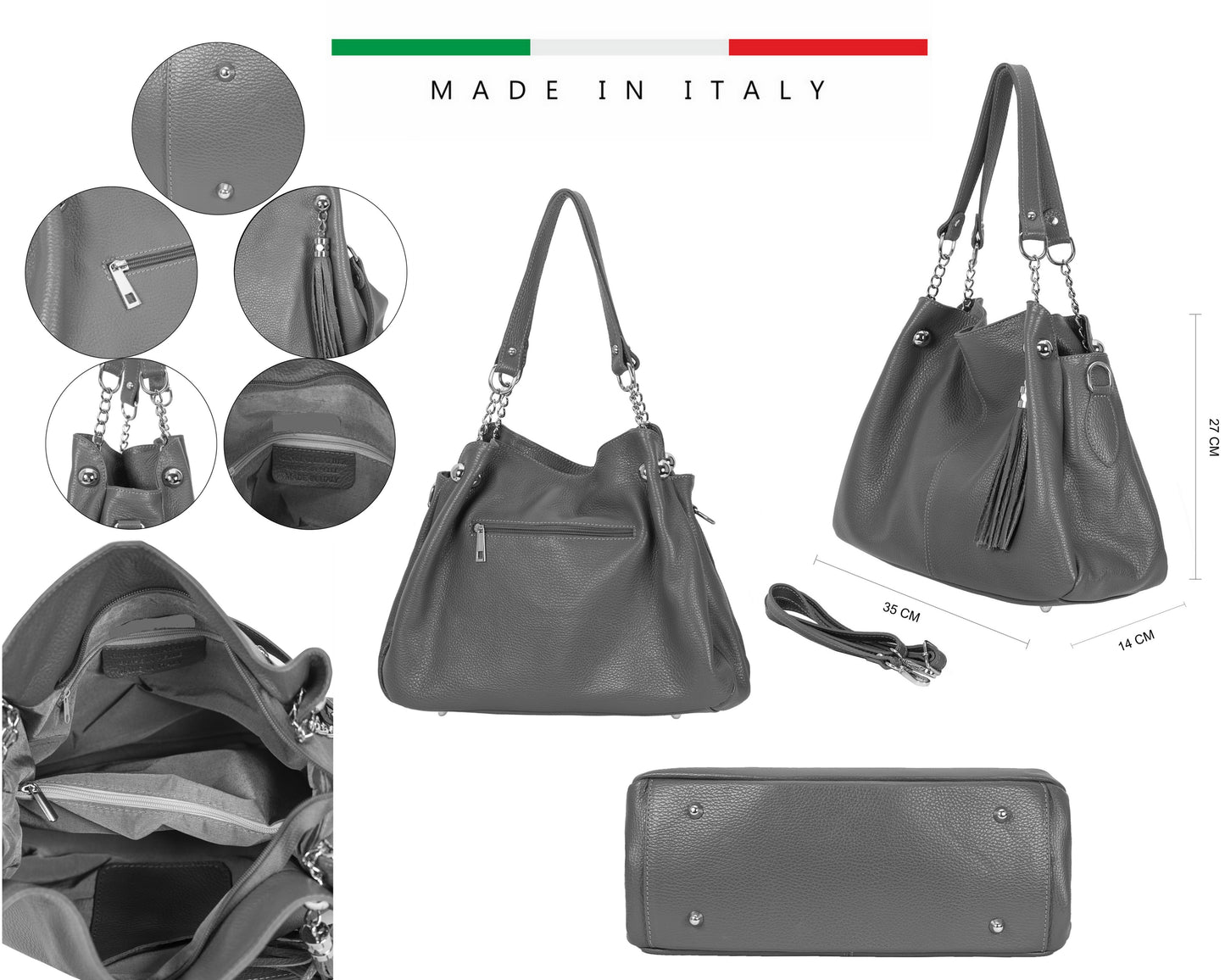 Sac bandouliere en cuir Mademoiselle - Valencia Paris