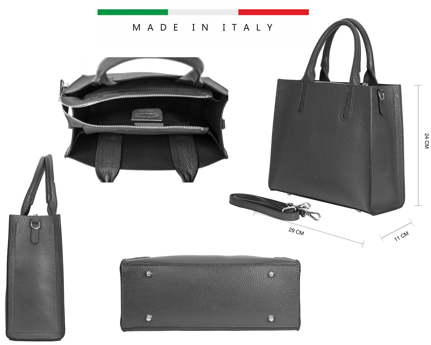 Sac à main en cuir pour femme Rose - Valencia Paris