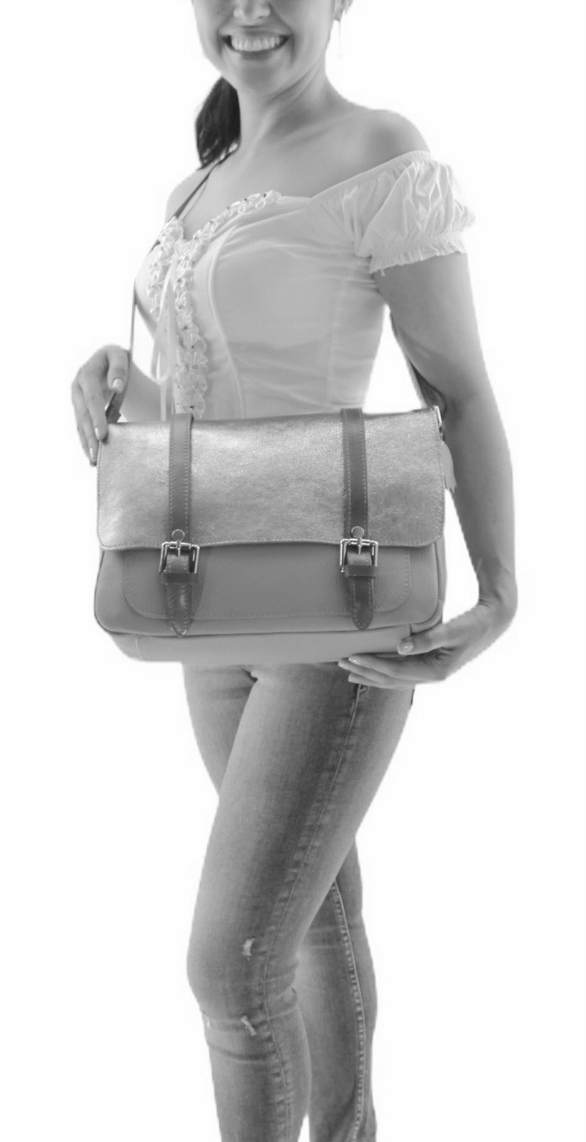 Sac bandoulière en cuir pour femme Colette - Valencia Paris