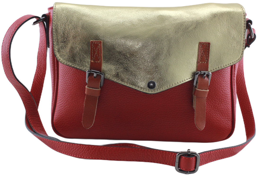 Sac bandoulière en cuir métallisé Venus - VALENCIA PARIS