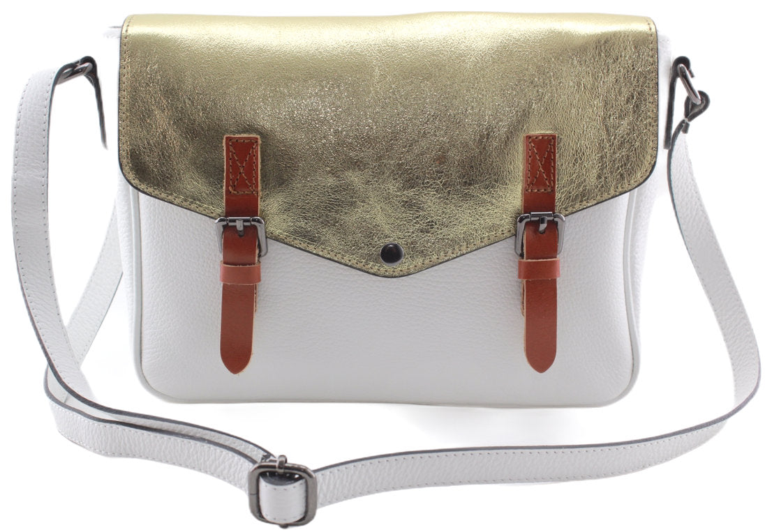 Sac bandoulière en cuir métallisé Venus - VALENCIA PARIS