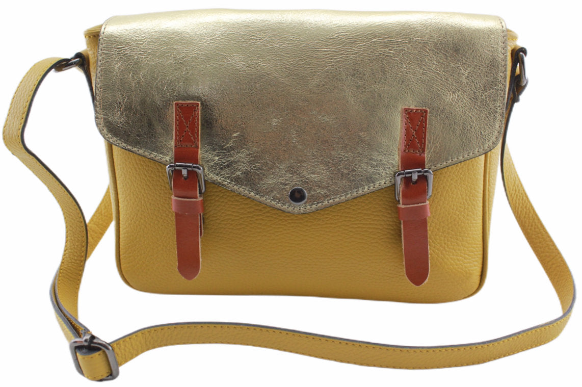 Sac bandoulière en cuir métallisé Venus - VALENCIA PARIS