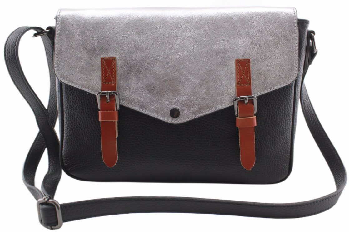 Sac bandoulière en cuir métallisé Venus - VALENCIA PARIS